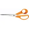 Image de Fiskars Ciseaux Universels pour l'Artisanat, la Couture et le Bureau, Classic, Longueur : 21 cm, Pour Droitiers, Orange, 1005148