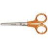 Image de Fiskars Ciseaux Hobby, Longueur totale: 13 cm, Pour droitiers et gauchers, Lames en acier inoxydable/Poignées en plastique, Orange, Classic, 1005154