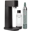 Image de Mysoda Woody   Machine à eau pétillante en composite de bois, avec bouteille PET Quick-Lock sans BPA et cylindre CO2   Noir