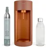 Image de Mysoda Glassy - Machine à eau pétillante avec 1 bouteille en verre en un cylindre de CO2   Terracotta