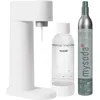 Image de Mysoda Woody   Machine à eau pétillante en composite de bois, avec bouteille PET Quick-Lock sans BPA et cylindre CO2 - Blanc