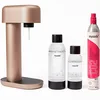 Image de Mysoda: Ruby Kit gazéificateur d'eau en aluminium avec bouteille en plastique Quick-Lock de 1 l et 0,5 l sans BPA et cylindre de CO2 - Cuivre