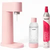 Image de Mysoda - Kit de purification d'eau Woody - En matériau biocomposite renouvelable avec cylindre de CO2 et bouteille en plastique Quick-Connect 1 l - Sans BPA - Rose