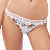 Image de Etam - Bas de maillot de bain Lys imprimé & dentelle blanc/multicolore 42