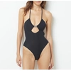 Image de Etam - Maillot de bain 1 pièce sans armature fines bretelles Flashy noir 36