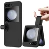 Image de Nillkin Coque Samsung Z Flip 5 avec Sangle de Doigt, Coque Silicone Z Flip 5 avec [Prise en Main sécurisée], [Debout à l'horizontal], Etui de téléphone Mignon pour Femme Fille, Noir