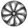 Image de SPARCO SPC1373BKSV Enjoliveur Sicilia, Noir/Argent, Set de 4, 13"