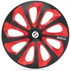 Image de SPARCO SPC1673BKRD Enjoliveur Sicilia, Noir/Rouge, Set de 4, 16"