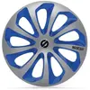 Image de SPARCO SPC1573SVBL Enjoliveur Sicilia, Argent/Bleu, Set de 4, 15"
