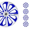 Image de Sparco Enjoliveurs Sicilia - 14-pouces - Argent/Bleu/Carbone - Set de 4 pièces