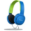 Image de Philips Audio SHK2000BL/00 Casque pour Enfant, Supra-Auriculaires (Anti Bruit, Limitation du Volume Sonore, Diaphragme des Hauts-parleurs de 32 mm) Bleu/Vert, Bleu, Taille Unique