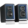 Image de Edifier QR65 Enceinte pour Moniteur au Design Actif (70 W) avec Effets Lumineux RVB, 3 Ports de Charge Rapide USB TurboGaN et Sortie Caisson de Basses, Noir