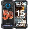 Image de DOOGEE Blade 20 Play Telephone Portable Incassable 5G,32GB+256GB,10300mAh/33W,Smartphone Incassable Dimensity 7050,125dB Speakers, Effet Lumière LED,Smartphone Android 15,Caméra 50MP/WIFI6/NFC/Face ID