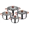 Image de San Ignacio Batterie 8pc Acier Inoxydable adapté pour Induction Collection Premium-Nona