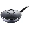 Image de Masterpro Home Edition Black Poêle Wok Aluminium Forgé, gris, 11 x 30 x 51 CM