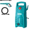 Image de TOTAL - Nettoyeur Haute Pression à Eau avec Câble - Puissance : 1400 W - 130 Bar - Tuyau de 5 Mètres - Débit : 5,5 l/Min - Nettoie Maison, Jardin et Voiture