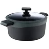 Image de MasterPRO Gastro Reeco | Casserole avec couvercle - 20 cm et 10 cm de hauteur | Heatdot | Fonte d'aluminium recyclée | Revêtement antiadhésif | Poignées douces au toucher | Tous feux