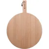 Image de RENBERG NATURALLY - Planche à découper 38x28x1.5cm - Bois de hêtre - Bords blancs - Design avec cintre - Lavage à la main recommandé