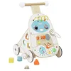 Image de Classic World Marcheur d'activité en bois pour bébé à partir de 12 mois | Jouet à pousser avec centre d'activités coloré pour garçons et filles | Marcheur d'activités éducatif en bois, multicolore