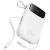 Image de Baseus Qpow 2 Batterie externe double câble 1000 mAh 22,5 W Blanc