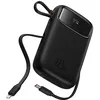 Image de Baseus Qpow 2 Batterie externe double câble 10 000 mAh 22,5 W Noir