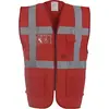 Image de Yoko Veste de yk002/hvw801 Executive multifonction haute visibilité Gilet sans manches pour femme petit Red