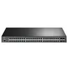 Image de TP-Link JetStream TL-SG3452P V1 - Commutateur - Géré - 48 x 10/100/1000 (PoE+) + 4 x Gigabit SFP - Montable sur rack - PoE+ (384 W) en occasion ou reconditionné