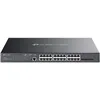 Image de TP-Link Omada TL-SG3428XMP Switch PoE administrable L2+ 24 Ports Gigabit et 4 Ports 10G SFP+, 24 Ports PoE+, Alimentation Totale de 384W
