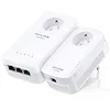 Image de TP-Link CPL AV1200 Wi-Fi Bi-Bande 1200 Mbps, 3 Ports Gigabit Ethernet, Prise Intégrée Version Française, Pack de 2 CPL (TL-WPA8635P KIT) Blanc