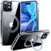 Image de Coque intégrale TORRAS iPhone 15 Plus MagSafe + support rotatif