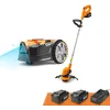Image de Lawnmaster OcuMow®16 Tondeuses Robot sans câble périmétrique Coupe 250 m² de Gazon avec 2 Batterie Evitement d’Obstacles, Faible Bruit VBRM16 Combo