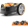 Image de Lawnmaster OcuMow®16 Robot Tondeuse sans Fil pour Tondeuse à Gazon autopropulsée jusqu'à 80   avec Batterie 2Ah Modèle Compact pour débutant sans câble de délimitation