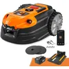 Image de LawnMaster OcuMow®18 Robot tondeuse sans câble périphérique jusqu’à 800 m², navigation visuelle, évitement automatique des obstacles, charge automatique, zones interdites virtuelles WiFi Bluetooth APP