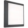 Image de LUTEC Plafonnier LED d'extérieur Helene, lampe d'extérieur en aluminium anthracite, applique murale carrée moderne, applique murale d'extérieur..