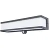 Image de Lutec DOBLO 6943801125 Applique murale d'extérieur solaire avec détecteur de mouvement LED 3 W Blanc naturel Anthracite