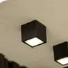Image de LUTEC Plafonnier d'extérieur LED GEMINI, noir, 9 x 9 cm, IP65