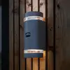 Image de LUTEC Applique d'extérieur à détecteur FOCUS ROUND, gris foncé, 2 x GU10 IP44