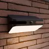 Image de LUTEC Applique d'extérieur LED AERO, noire, 21 cm, avec détecteur, IP54