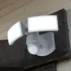 Image de LUTEC Projecteur mural extérieur à LED et capteur ARC, blanc, 28 cm, à 2 lampes, IP54