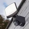 Image de LUTEC Projecteur mural extérieur à LED et capteur SUNSHINE, 25 cm, gris foncé, IP54