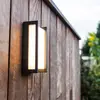Image de LUTEC Applique d'extérieur LED QUBO, gris foncé, hauteur 22 cm, métal, IP54