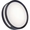 Image de LUTEC Rola Plafonnier LED d'extérieur moderne en aluminium anthracite Ø 18,3 cm Applique murale ronde