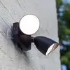 Image de LUTEC Projecteur mural d'extérieur à LED SHRIMP, noir, 20 W, à 2 lampes, IP54