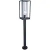 Image de LUTEC Flair Lampe d'extérieur en verre véritable pour ampoule E27 40 W Noir