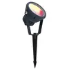 Image de LUTEC Mini lampe LED de jardin moderne en aluminium anthracite avec piquet de terre compatible avec Alexa et Google Assistant, câble de 1,5 m, lampe de jardin avec piquet