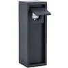Image de Bloc d'alimentation Mains - Prise extérieure - Noir mat - 1 compartiment - Colonne de prise carrée - Puissance maximale : 3500 W - Résistant aux intempéries