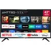 Image de Antteq AV42F3 Smart TV 42 Pouces (106 cm) Téléviseur avec Netflix, Prime Video, Molotov TV, Disney+, Youtube, WiFi, Triple-Tuner DVB-T2 / S2 / C, Dolby Audio