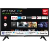 Image de Antteq AG32H3 Smart TV 32 Pouces(80cm), Andriod TV LED HD,Dolby Audio,Google Assistance,Bluetooth Triple Tuner(DVB-C/S2/-T2),Google Play Store(DAZN/Disney+/Netflix/Prime Video/Youtube),WiFi