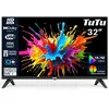 Image de TuTu Téléviseur 32 Pouces (TV 80 cm) LED HD sans Bord Télévision avec Triple Tuner (DVB-C / T2 / S2), HDMI, CI+, Lecteur Multimédia USB, Mode hôtel, Dolby Audio (TUB32HN1N, 2024)