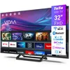 Image de TuTu TUV32FN1B Smart TV 32 Pouces (80 cm), Full HD sans Bord Connectée Télévision avec WiFi, Bluetooth, App Store, AirPlay, Triple Tuner (DVB-T/T2, DVB-C, DVB-S/S2), Molotov et Plus
